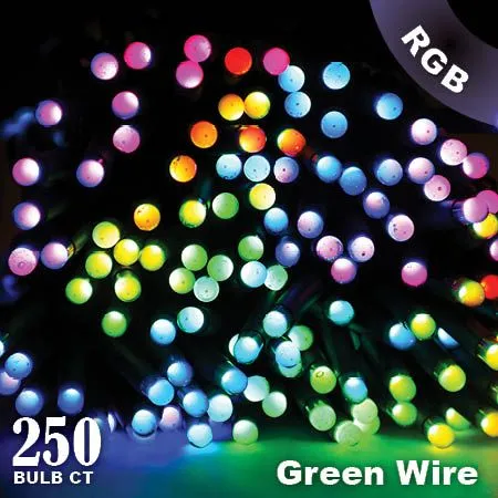 Twinkly Pro - RGB Capsule - 250 Lights - 4" Spacing - Green Wire - Single Line - Image 3