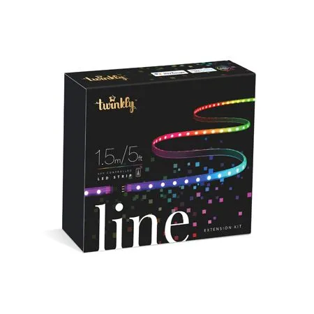 Twinkly, RGB Light Line, 5', 100L, Black Cord, Extension Kit - Image 2