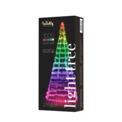 19.5' Twinkly Light Tree RGBW, 1000L, Pole NOT Included, Wifi