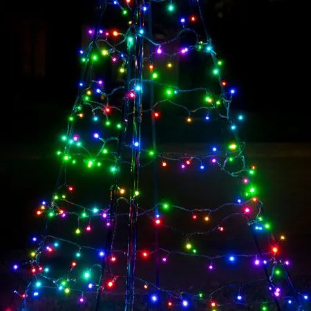 6.5' Twinkly Light Tree RGBW, 300L, Pole Included, Wifi - Image 4