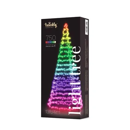 13' Twinkly Light Tree RGBW, 750L, Pole Included, Wifi