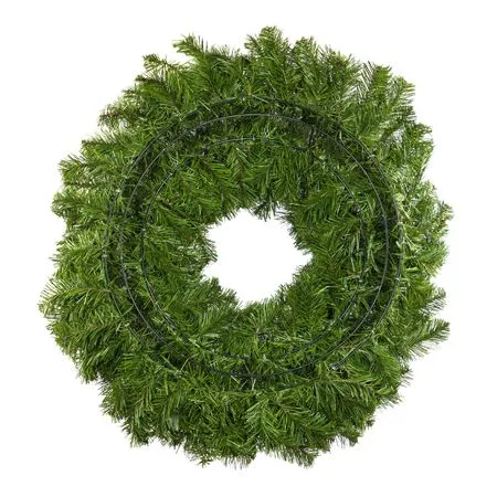30" Lit Warm White Deluxe Oregon Fir Wreath - Bow Option Available - Image 5