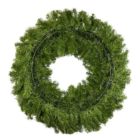 36" Unlit Deluxe Oregon Fir Wreath - Bow Option Available - Image 6