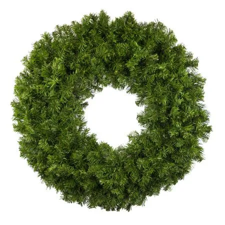 36" Unlit Deluxe Oregon Fir Wreath - Bow Option Available