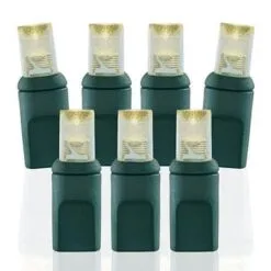 50 Light 2800K Standard Warm White 5 Mm Wide Angle Conical LED Christmas Lights