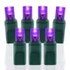 70 Light Purple 5 Mm Wide Angle Conical LED Christmas Lights